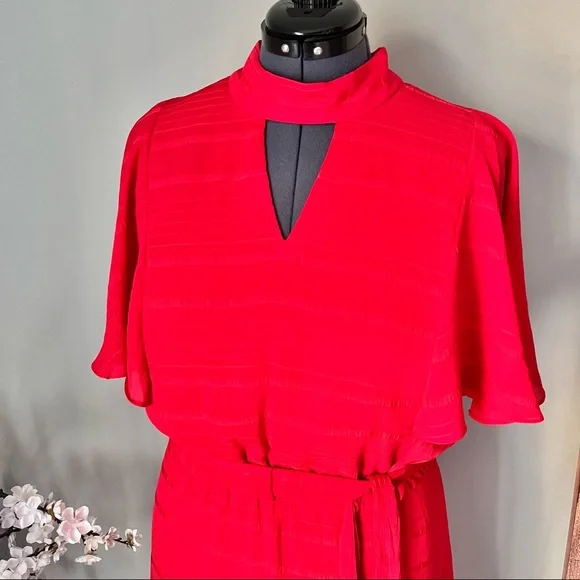 Lane Bryant Flutter Sleeve Keyhole Dress NWT Size 20 - Picture 4 of 6